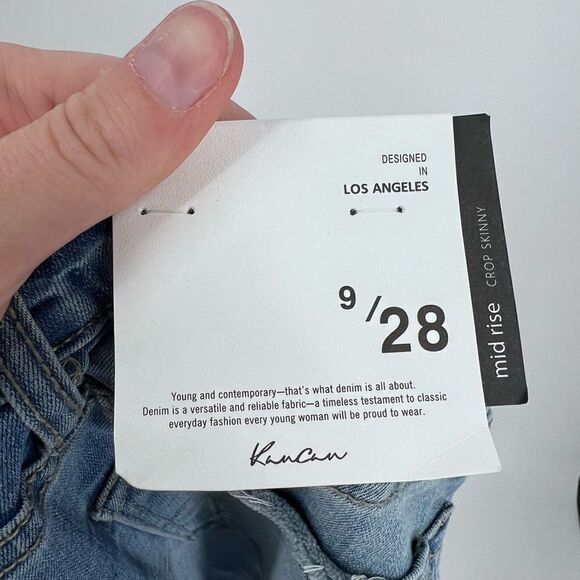 NWT Kancan Signature Mid Rise Ankle Skinny‎ Crop Jean Size 9 28” - Picture 3 of 8